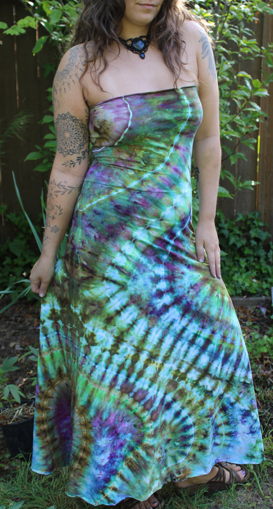 "Psychedelic Easter Egg" - Maxi Skirt/Dress