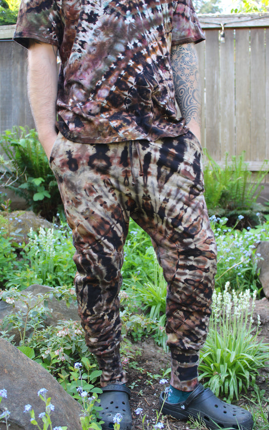 M - "Java Highway"  Reverse Dye Joggers