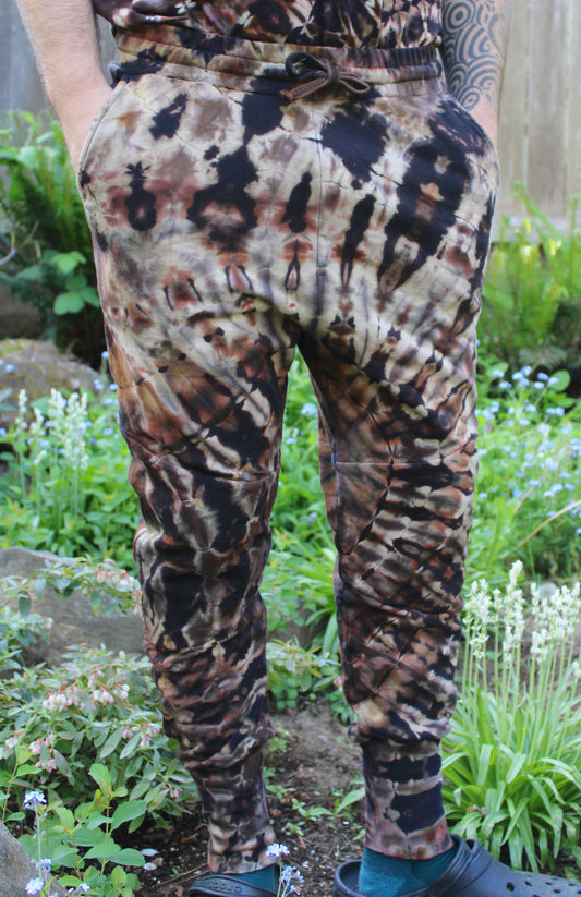 M - "Java Highway"  Reverse Dye Joggers