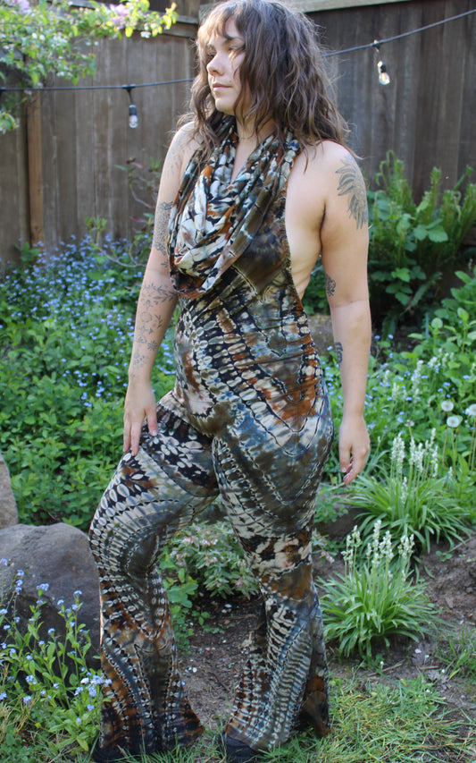 L - "Cosmic Calico" Reverse Dye Firebird Onesie