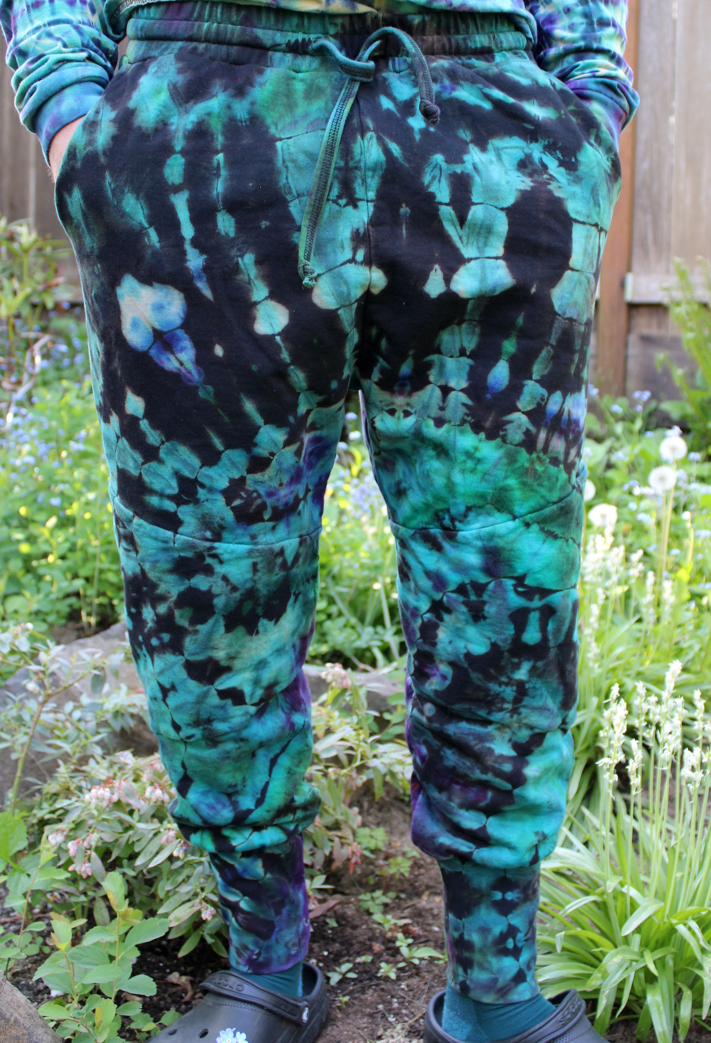 XL - "Neon Funk" Reverse Dye Joggers