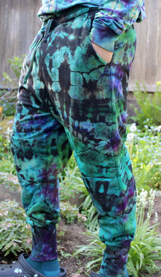 XL - "Neon Funk" Reverse Dye Joggers