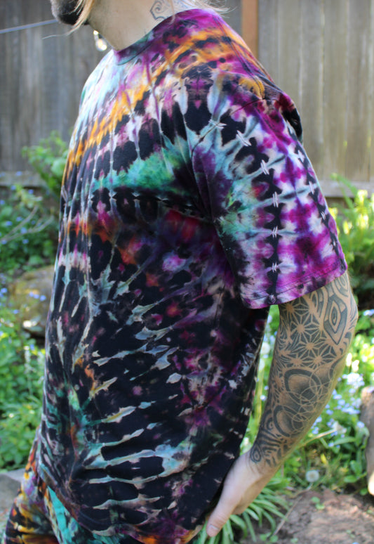 XL - "Space Fiesta” Reverse Dyed Tee Shirt