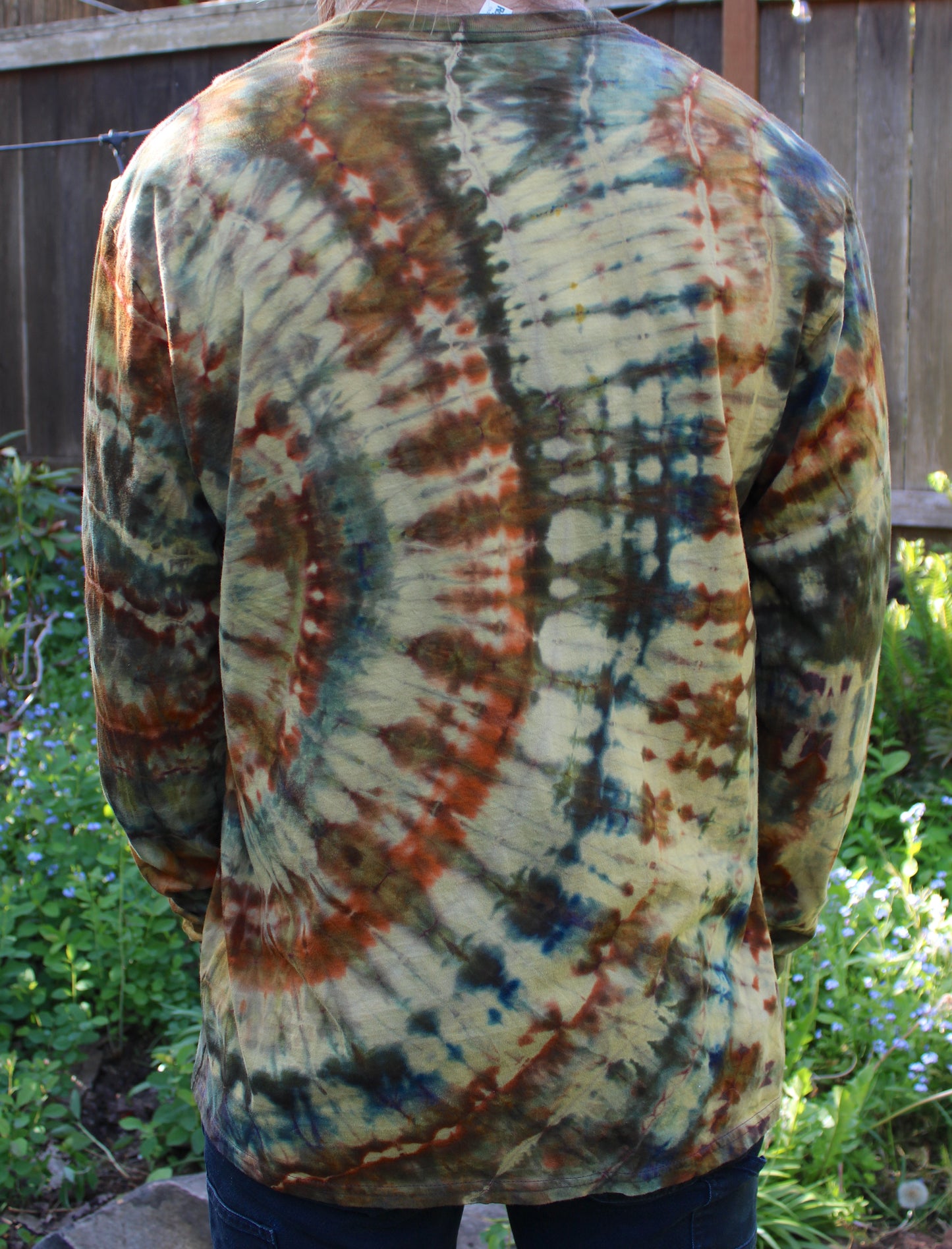 XL - “Saturn's Ring" Reverse Dye Long Sleeve Shirt