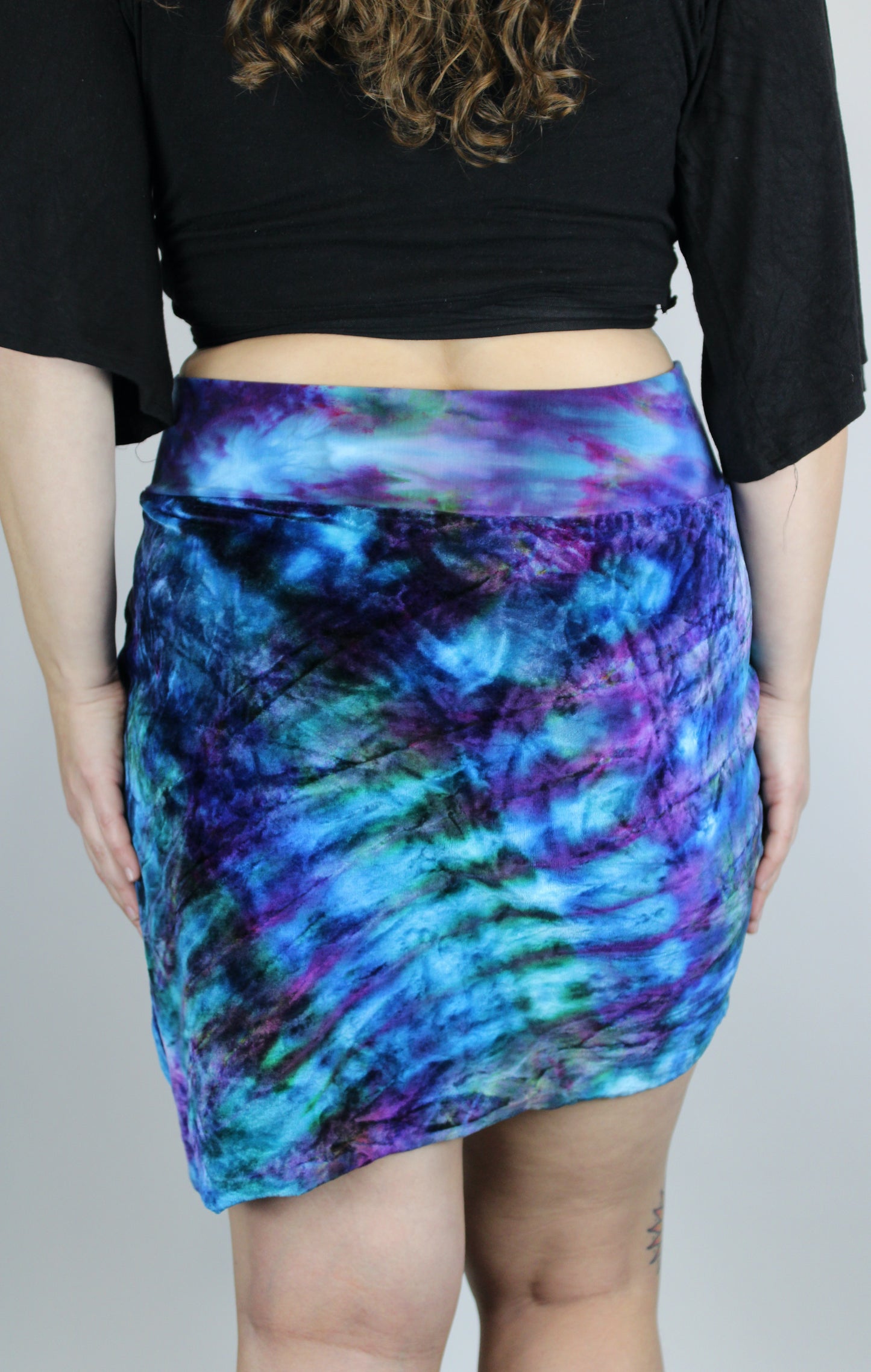 XL - "Tidal Rhythm" Velour Space Skirt