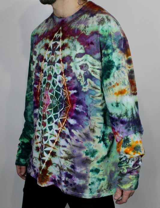 3XL - “Prism of Refraction” Long Sleeve Shirt