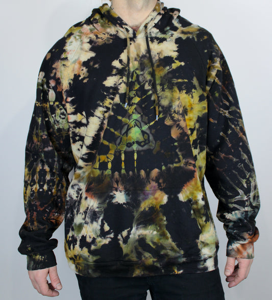 2XL - "Earth Imports" Pullover Reverse Dyed Hoodie