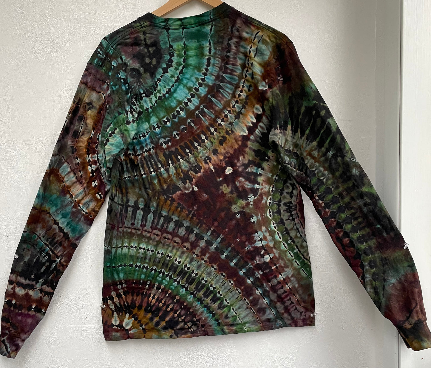 L - “Pine Warp” Reverse Dye Long Sleeve Shirt