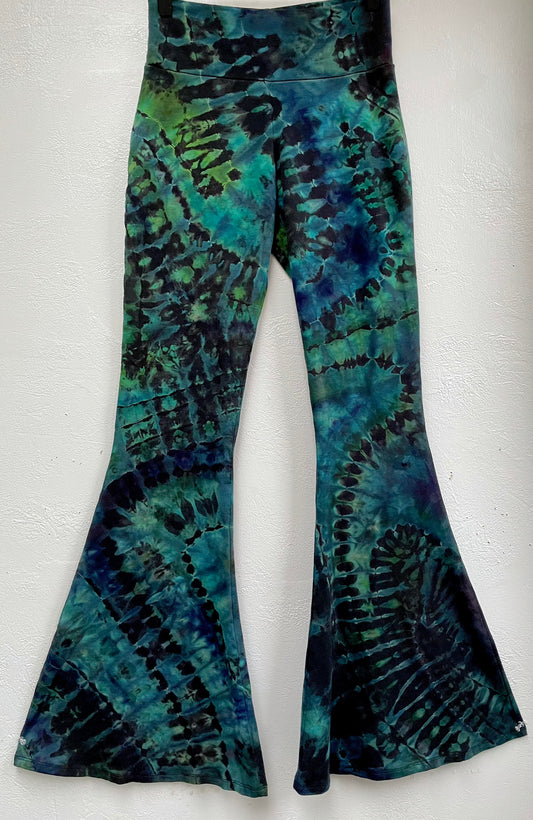 M - "Baja Blast" Reverse Dyed Slim Bell Bottoms