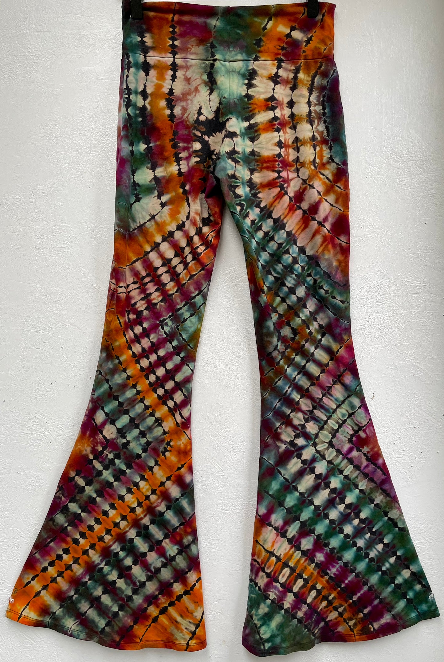 M - "Kaleidoscope" Reverse Dyed Slim Bell Bottoms