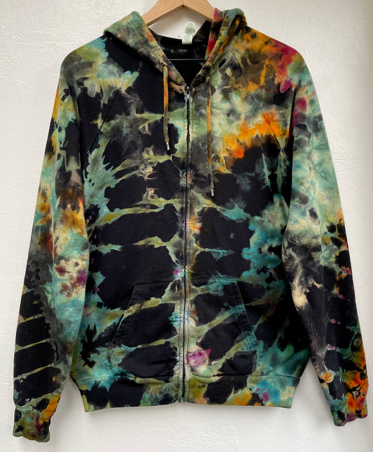 M - "Multicolor Haze" Reverse Dye Zip Up